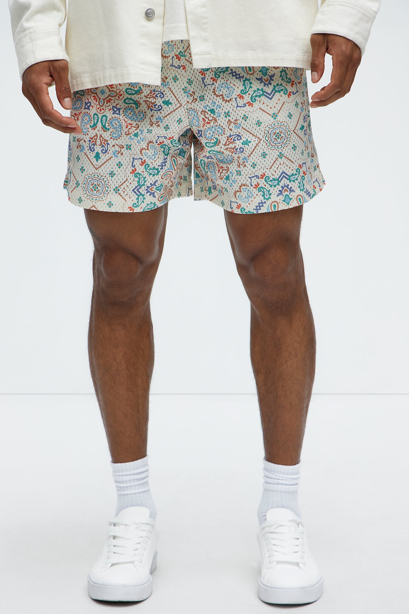 Bijan Rug Printed Shorts - Multi Color Men's Casual Short Pants